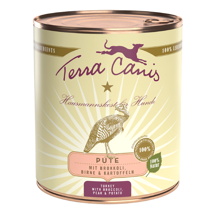 Terra Canis Hunde-Nassfutter Classic Pute mit Brokkoli und Birne